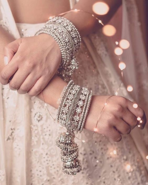 minimal bridal bangles