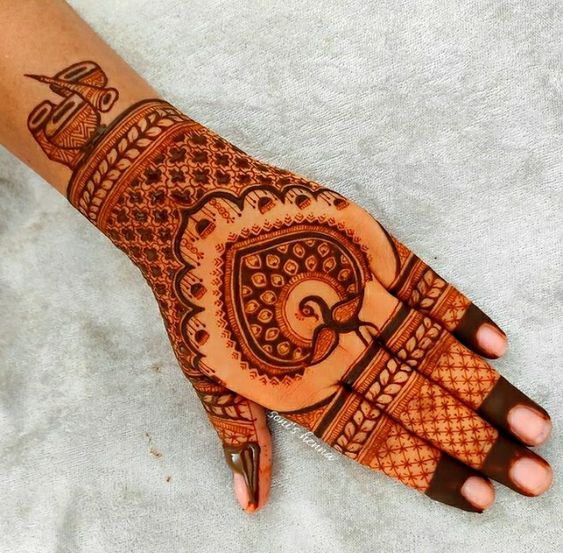 mor mehndi design