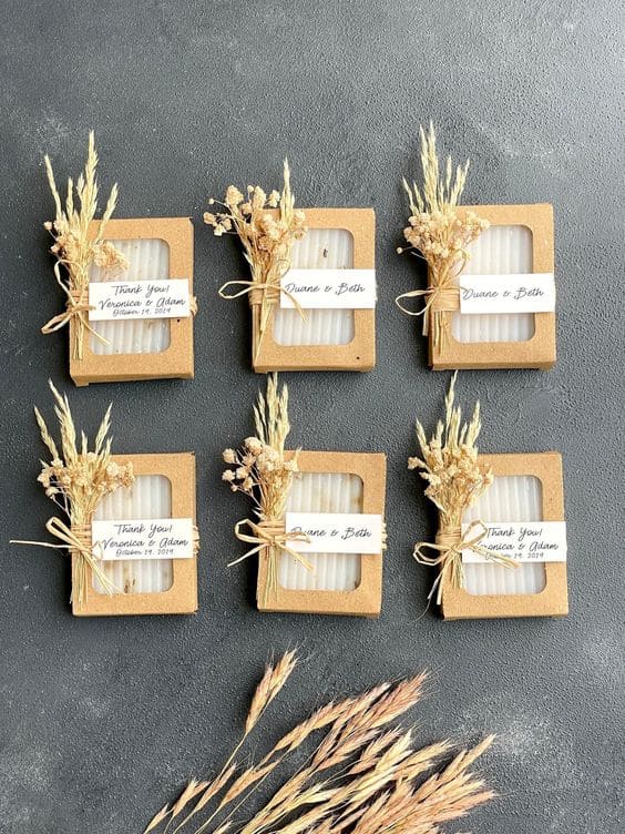 soap wedding favours