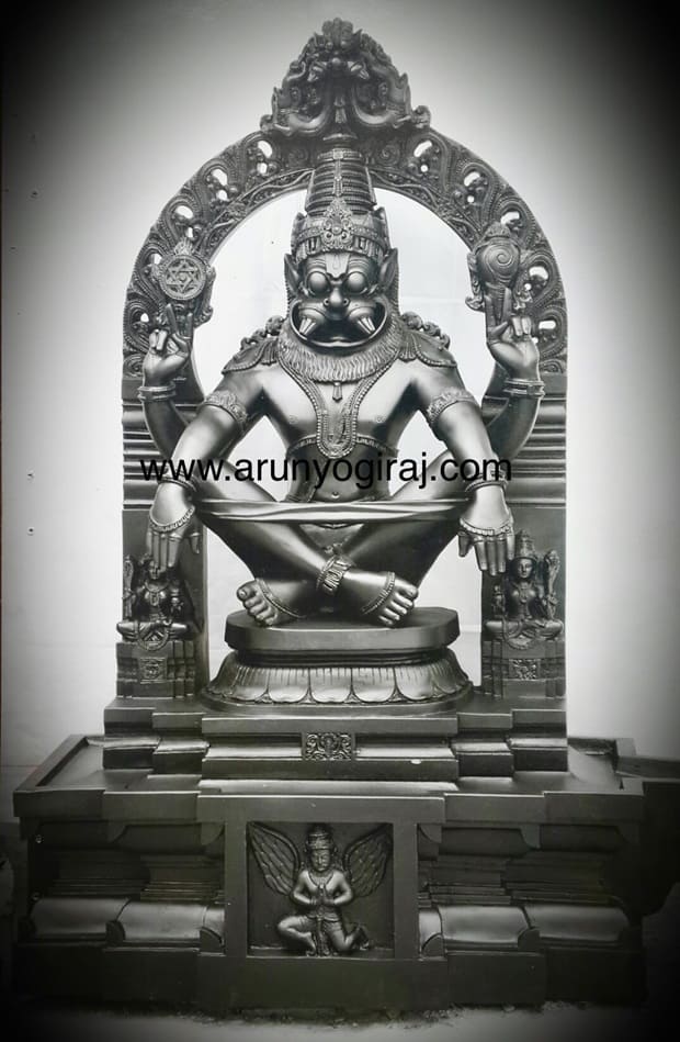 7 feet tall statue of God Yoganarasimha Swamy 
