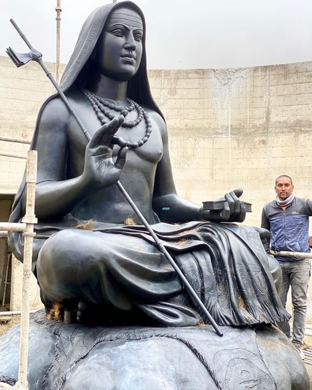 Adi Shankaracharya in Kedarnath