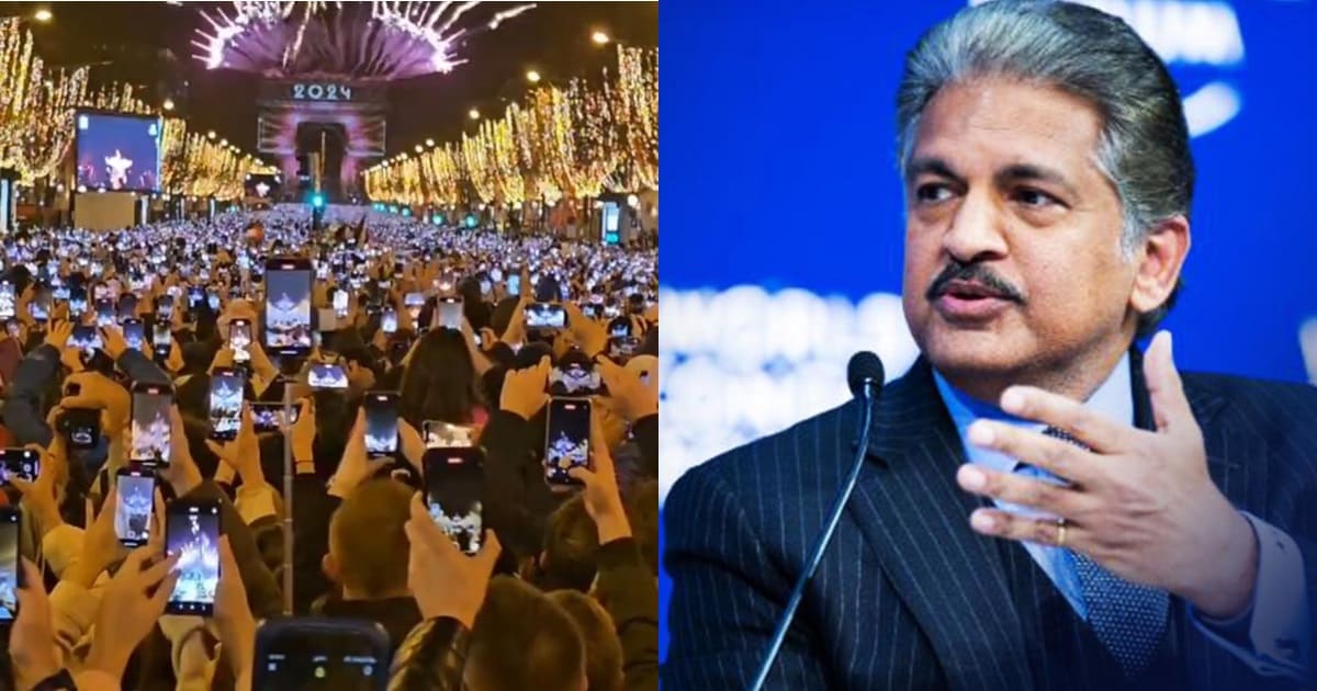 Anand Mahindra new year sea of mobile