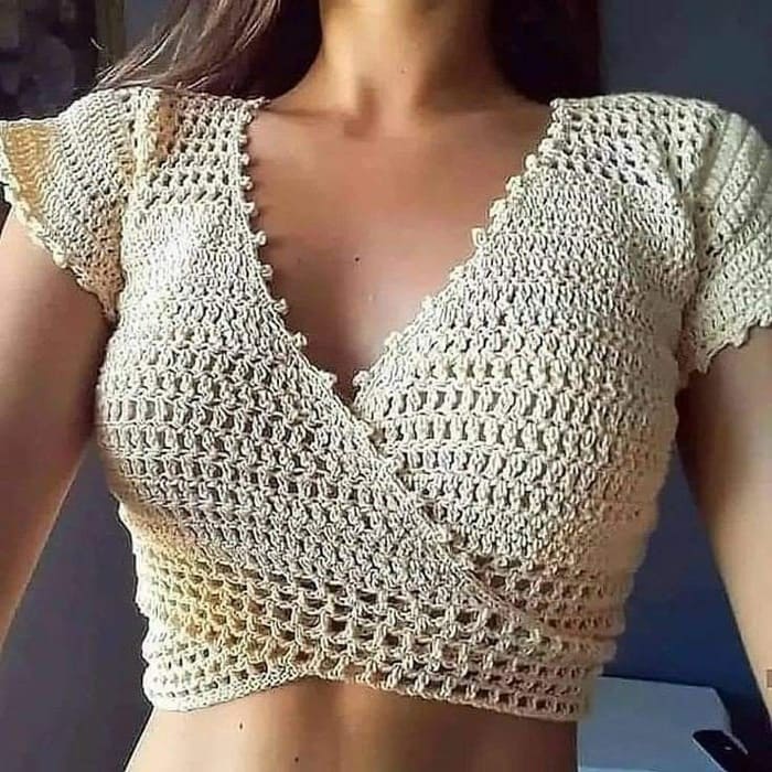 Crochet Sleeves blouse