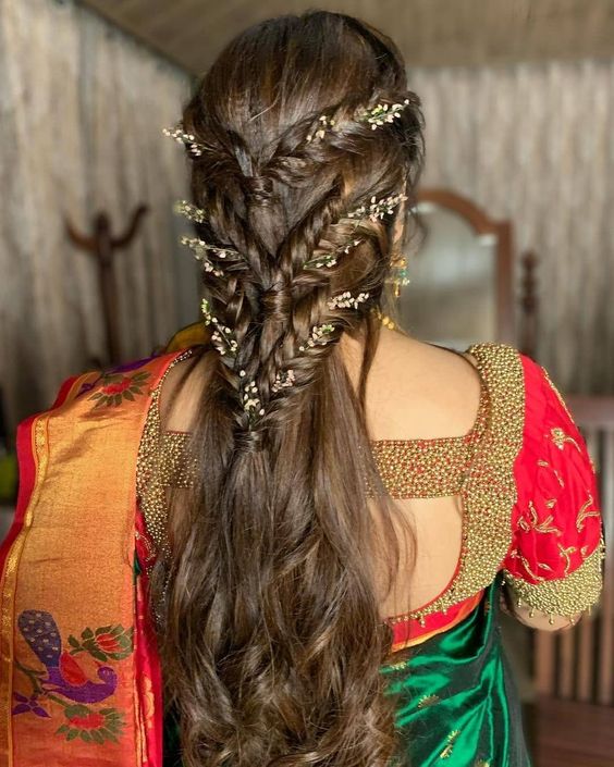 Hairstyles for saree