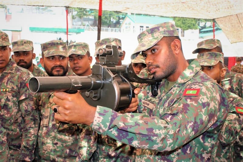 Indian soldiers in the Maldives