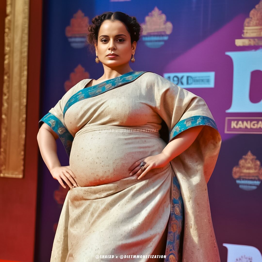 Kangana Ranaut Obese actress AI Photo