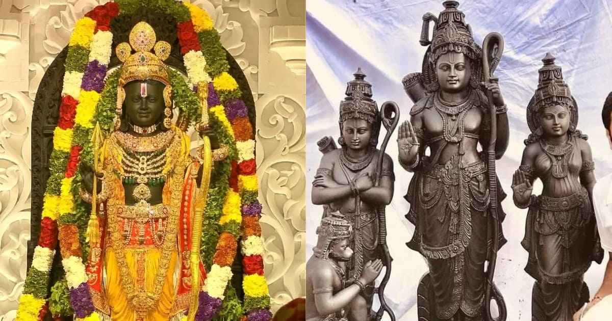 Lord Ram with Mata Sita statue