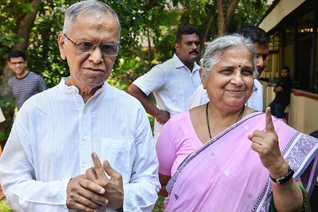 Narayana Murthy and Sudha Murthy