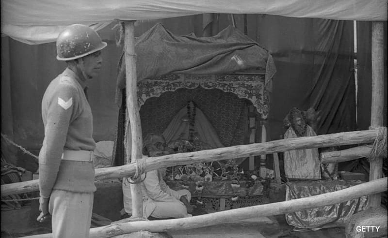 Ram Lalla idol that mysteriously appeared inside the Babri Masjid in 1949