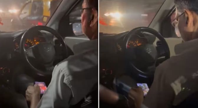Uber driver watch Videos While Driving