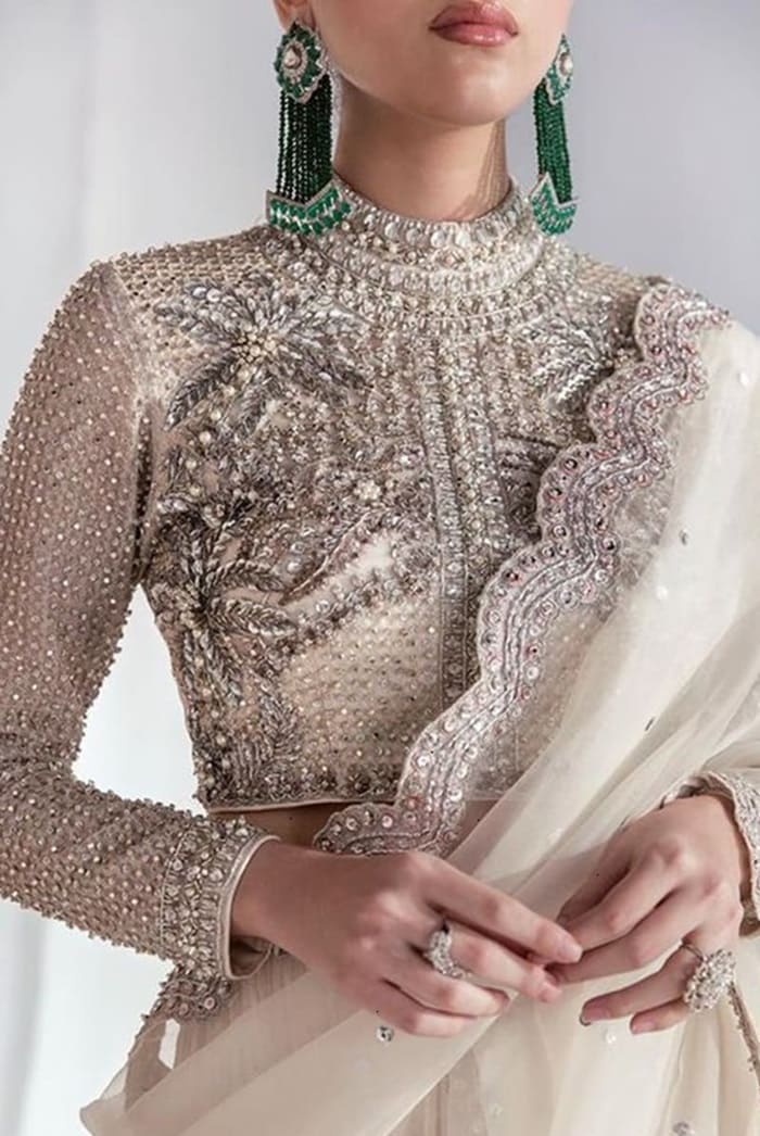 Wedding-blouse-designs-high-neck-blouse-design