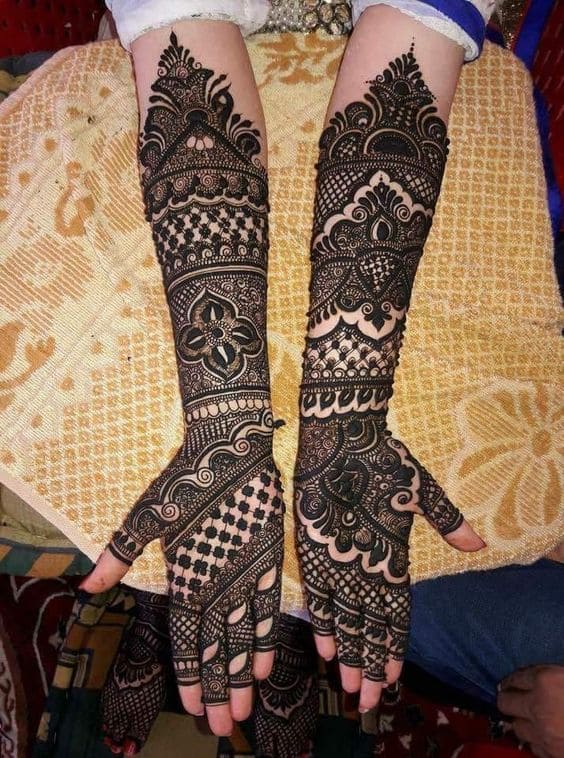 arabic mehndi henna full hand 