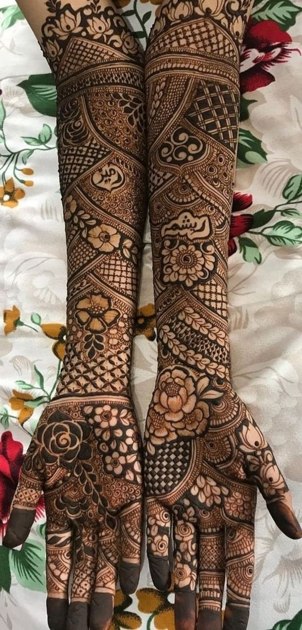 bridal henna designs latest 