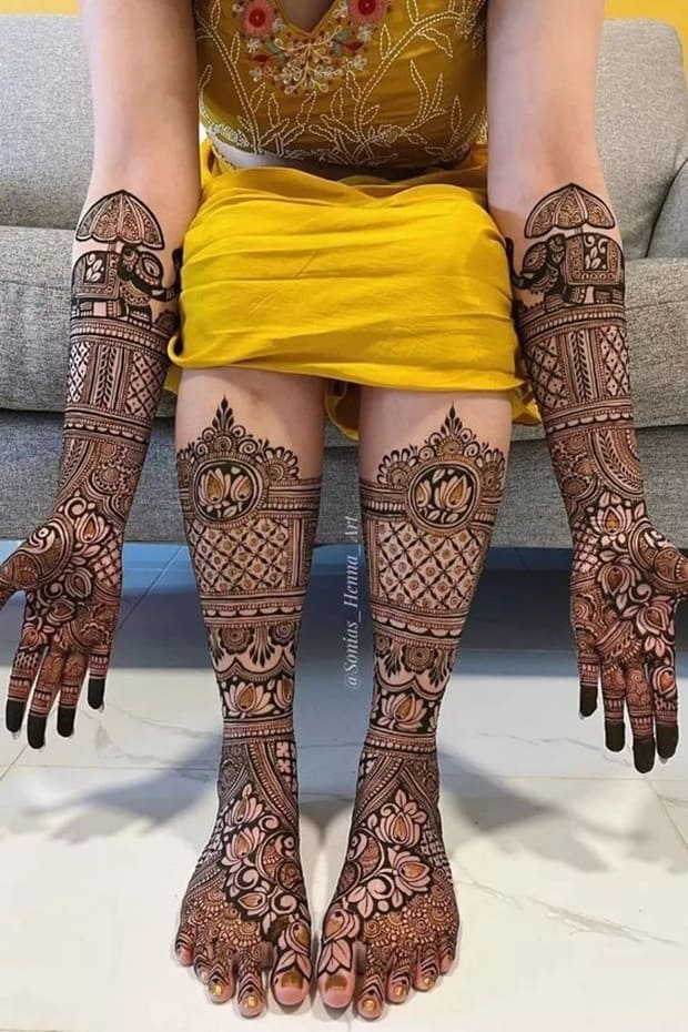 bridal henna designs new 