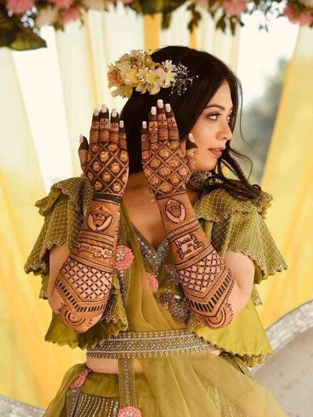 bridal henna full hand