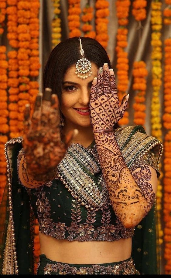 bridal henna full hand 2024 