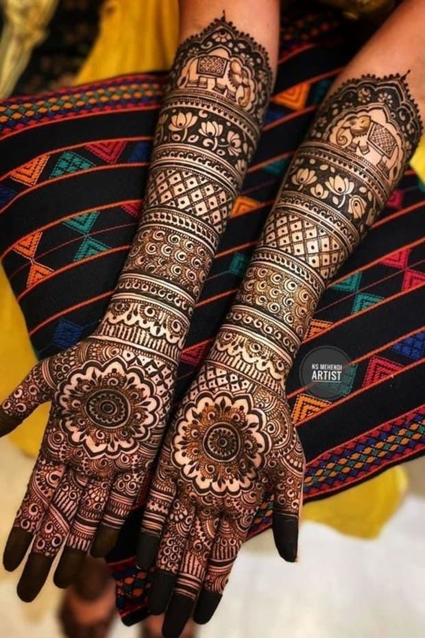 bridal mehndi designs for full hands 
