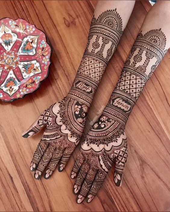 front hand mehndi designs