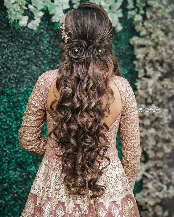 hairstyles for Indian reception