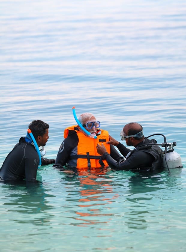 modi in lakshadweep