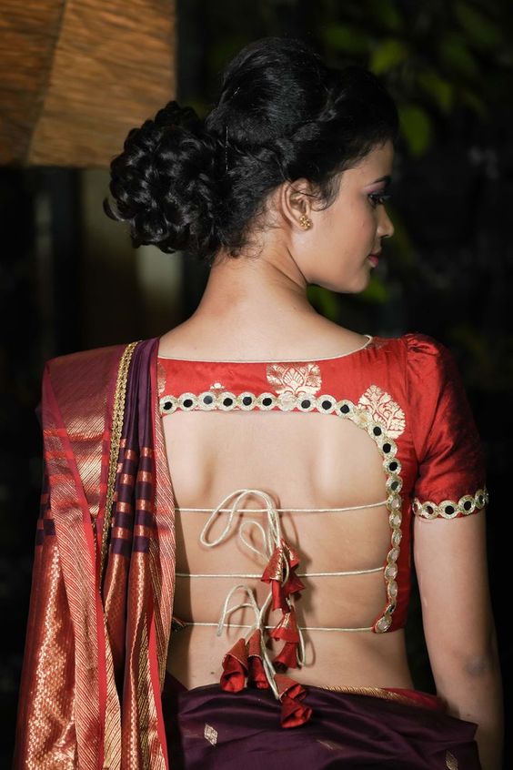 sexy blouse back design