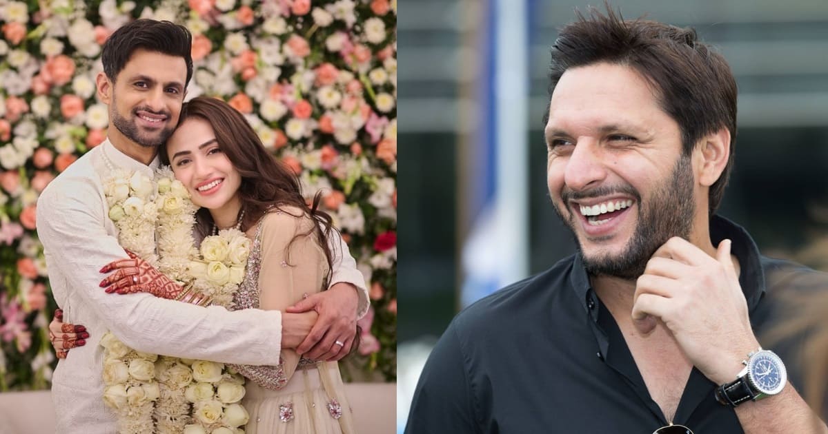 shahid afridi Shoaib Malik & Sana Javed