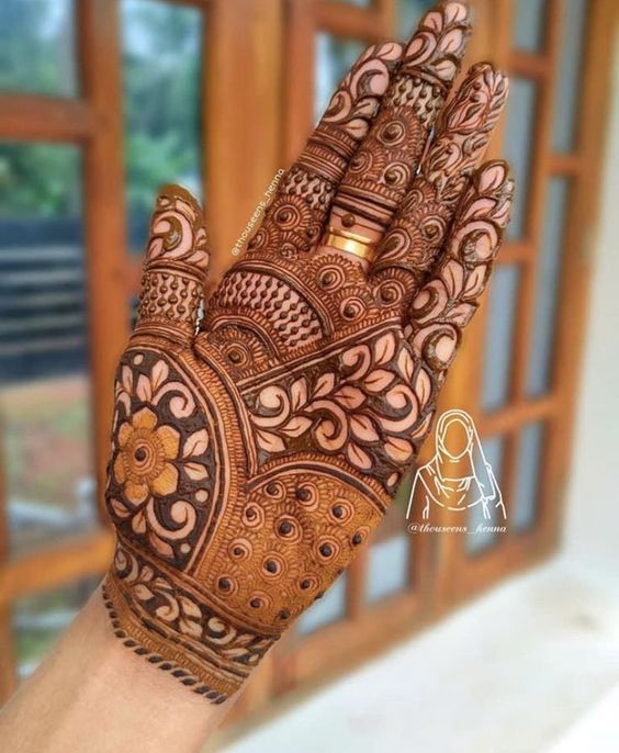 simple bridal mehndi design