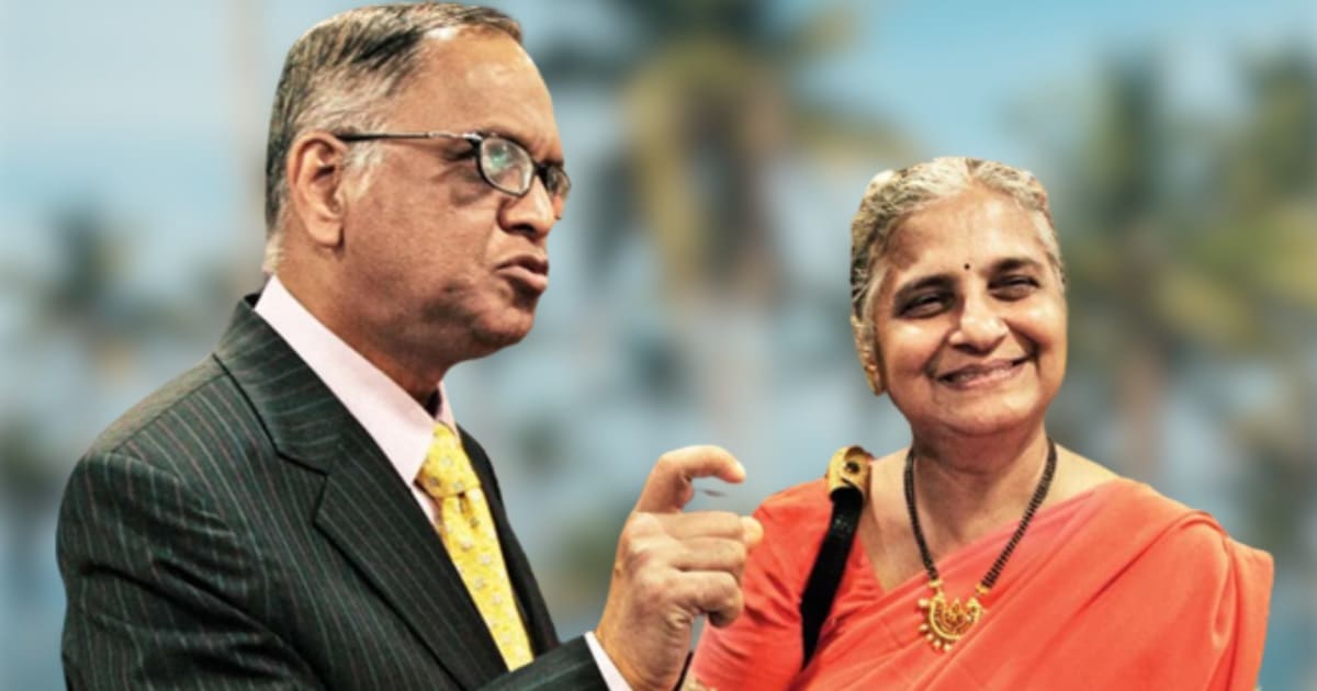 sudha murty with narayana murthy