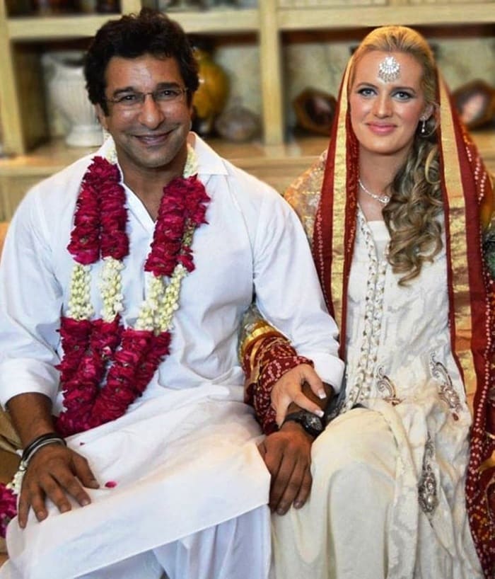 wasim akram Shaniera Akram wedding