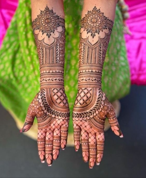 wedding bridal mehndi designs for full hands