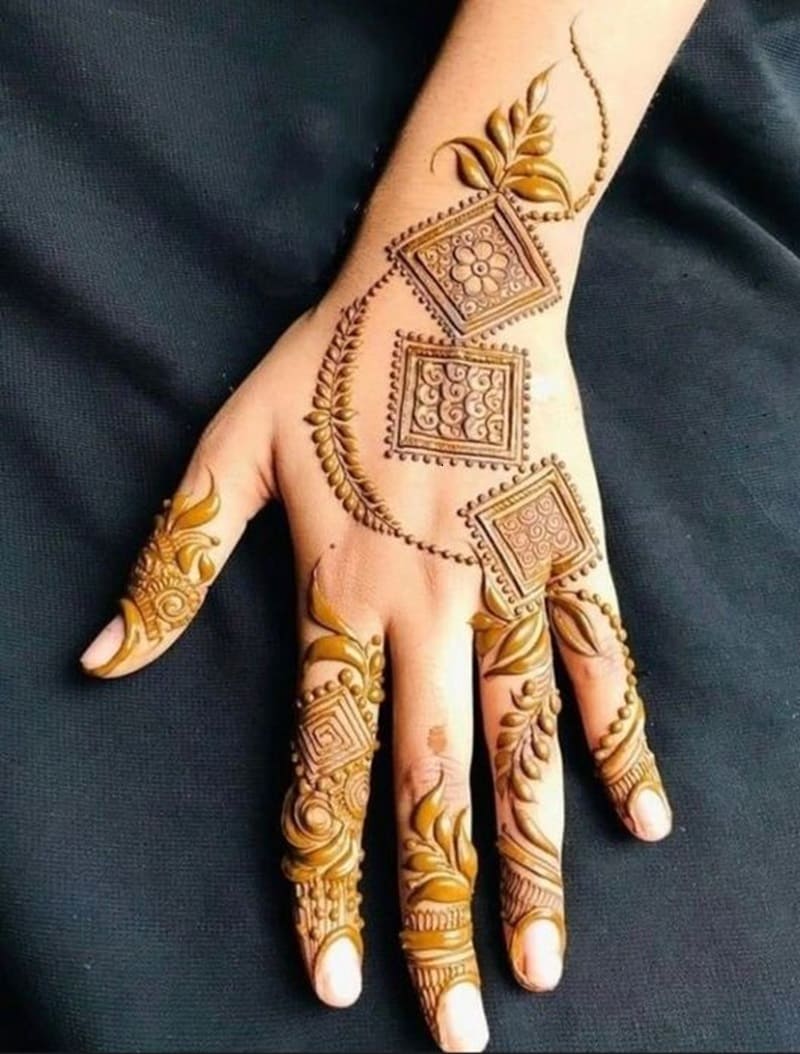 Abstract-back-side-mehndi-design