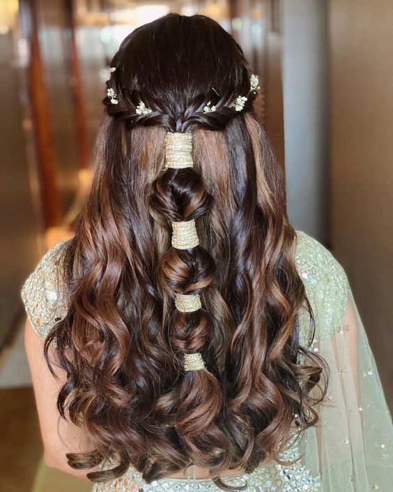 Bubble braids with flowers