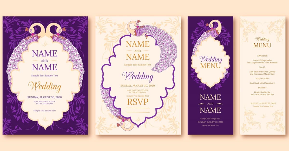 Indian Wedding Invitations Design