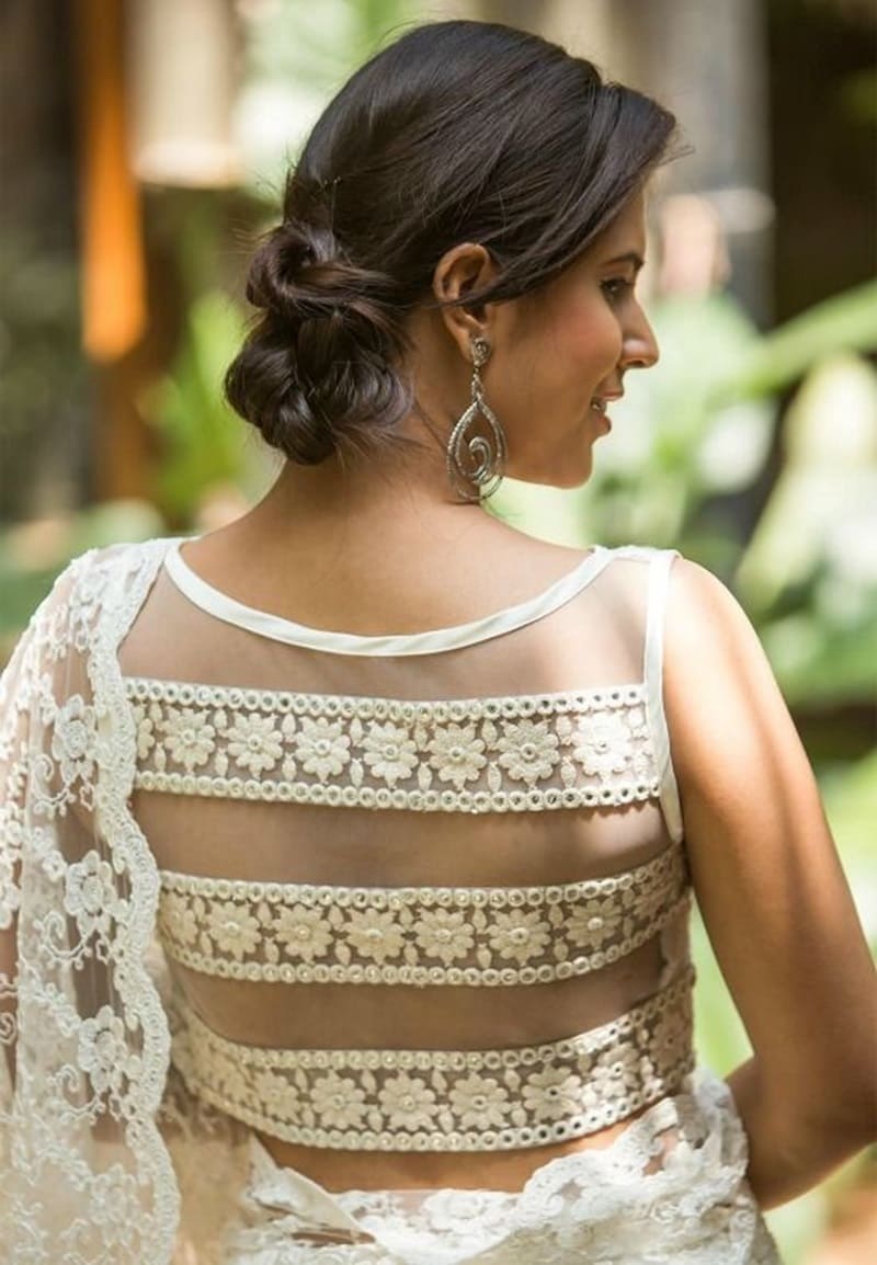 Laced-sheer-modern-blouse-back-design