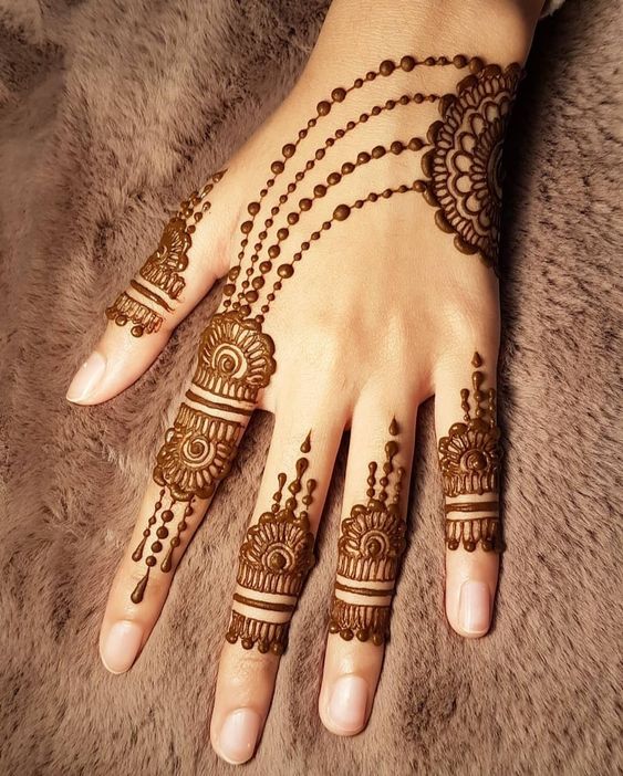 Ornamental mehndi design