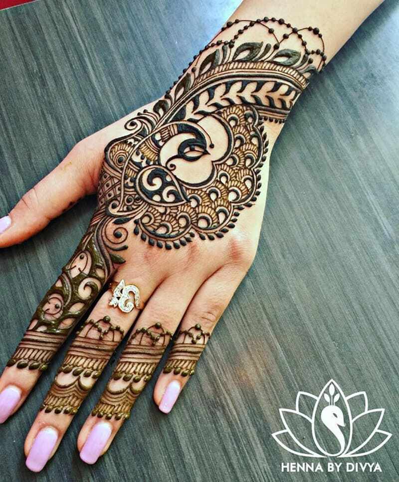 Peacock-back-side-mehndi-design