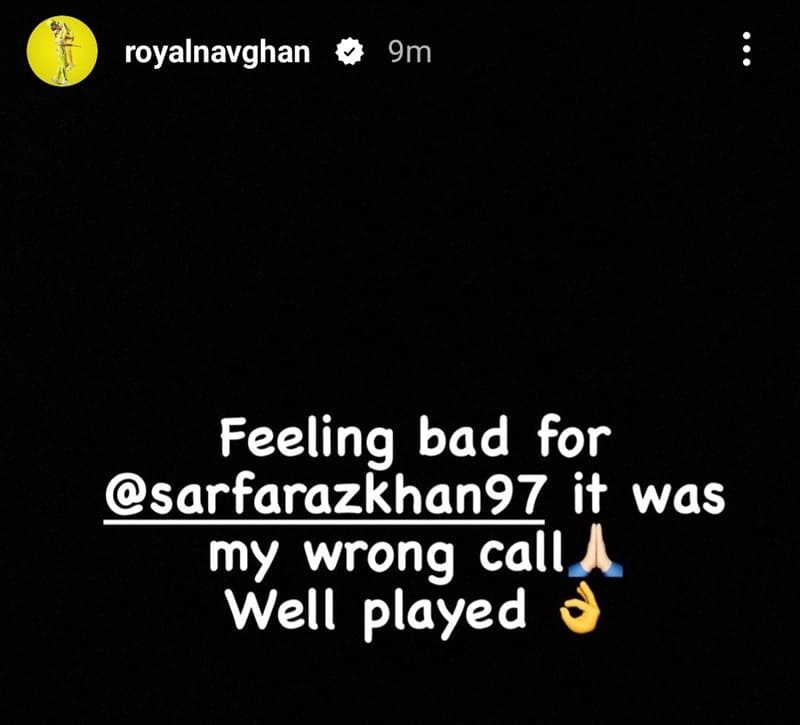 Ravindra Jadeja Apologizes Sarfaraz Khan