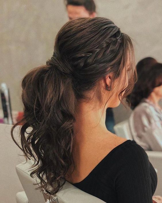 Stylish side braid hairstyle