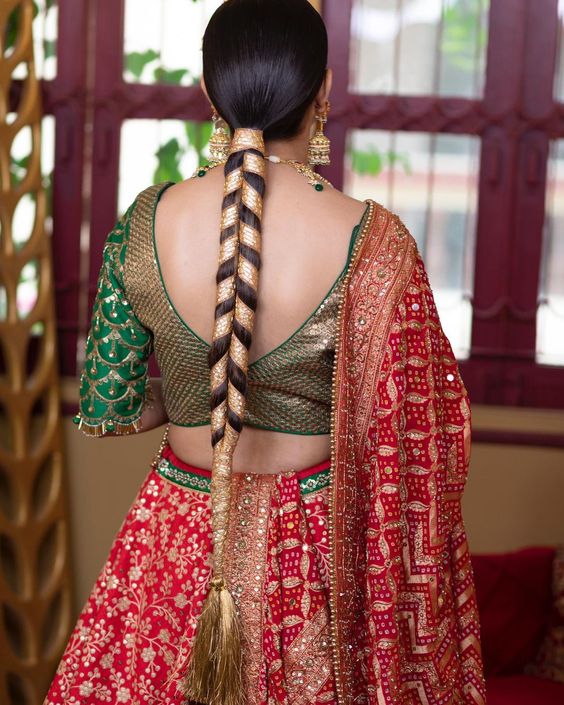 Trending embellished braids