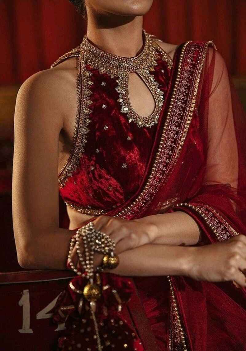 Velvet-luxe-fancy-blouse-design-new