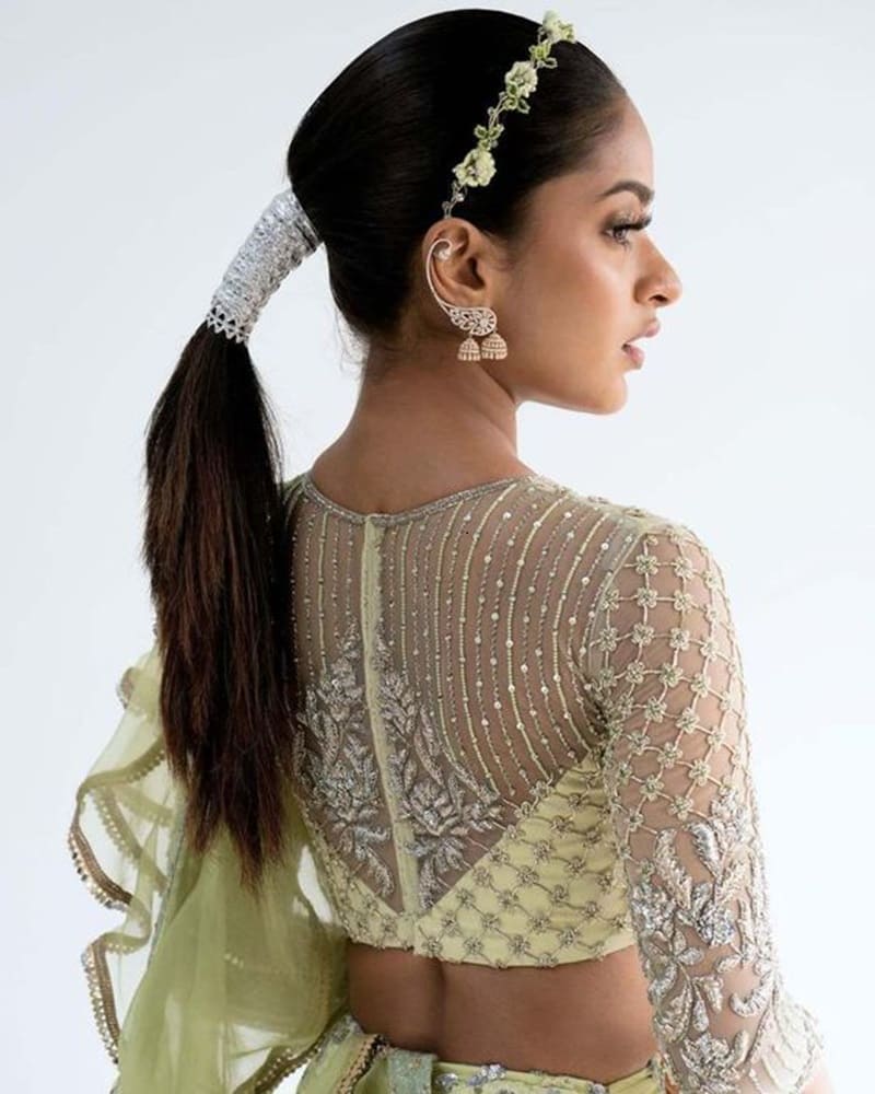 Zip-up-embroidered-back-net-blouse-design
