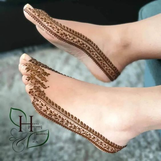 bridal foot henna