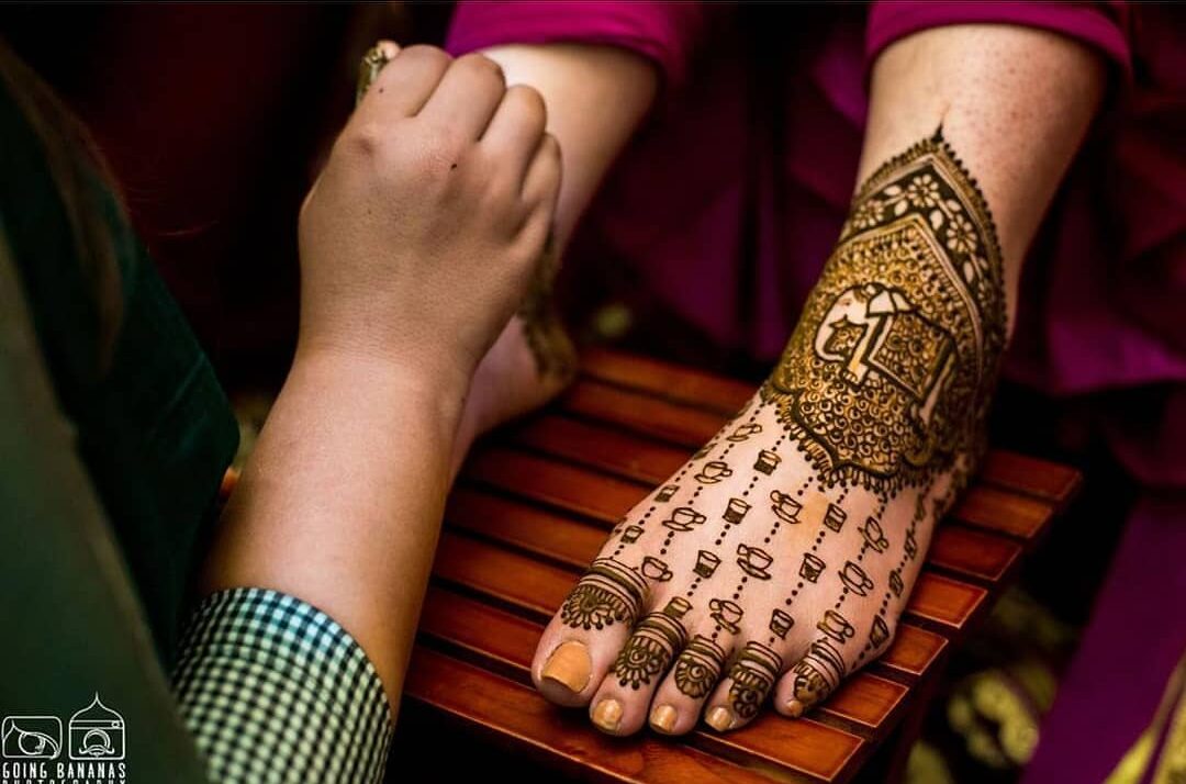 bridal leg mehndi designs