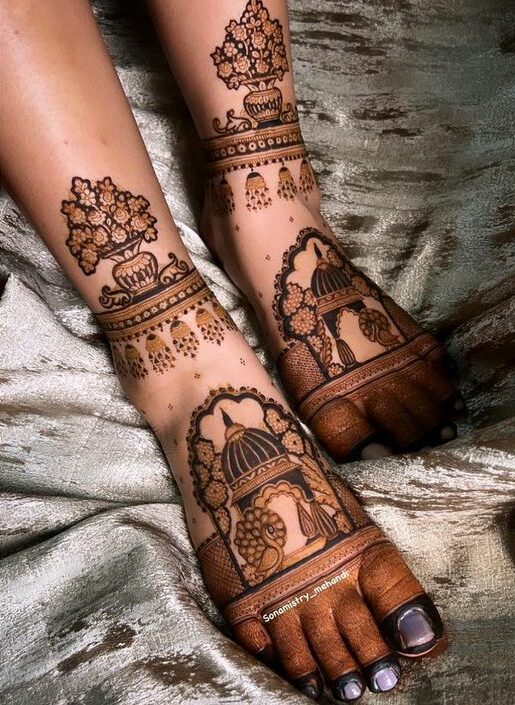 feet mehndi design