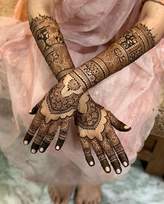 full hand indian mehndi designs