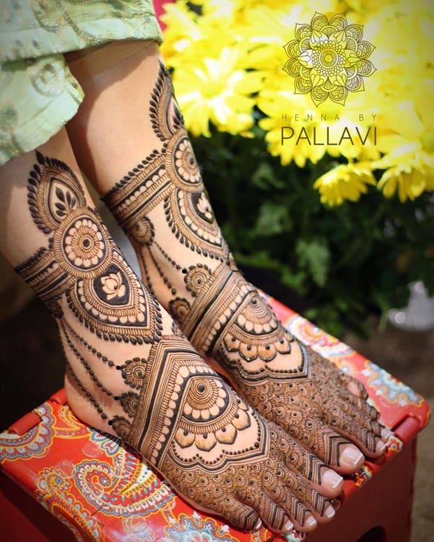 leg mehndi