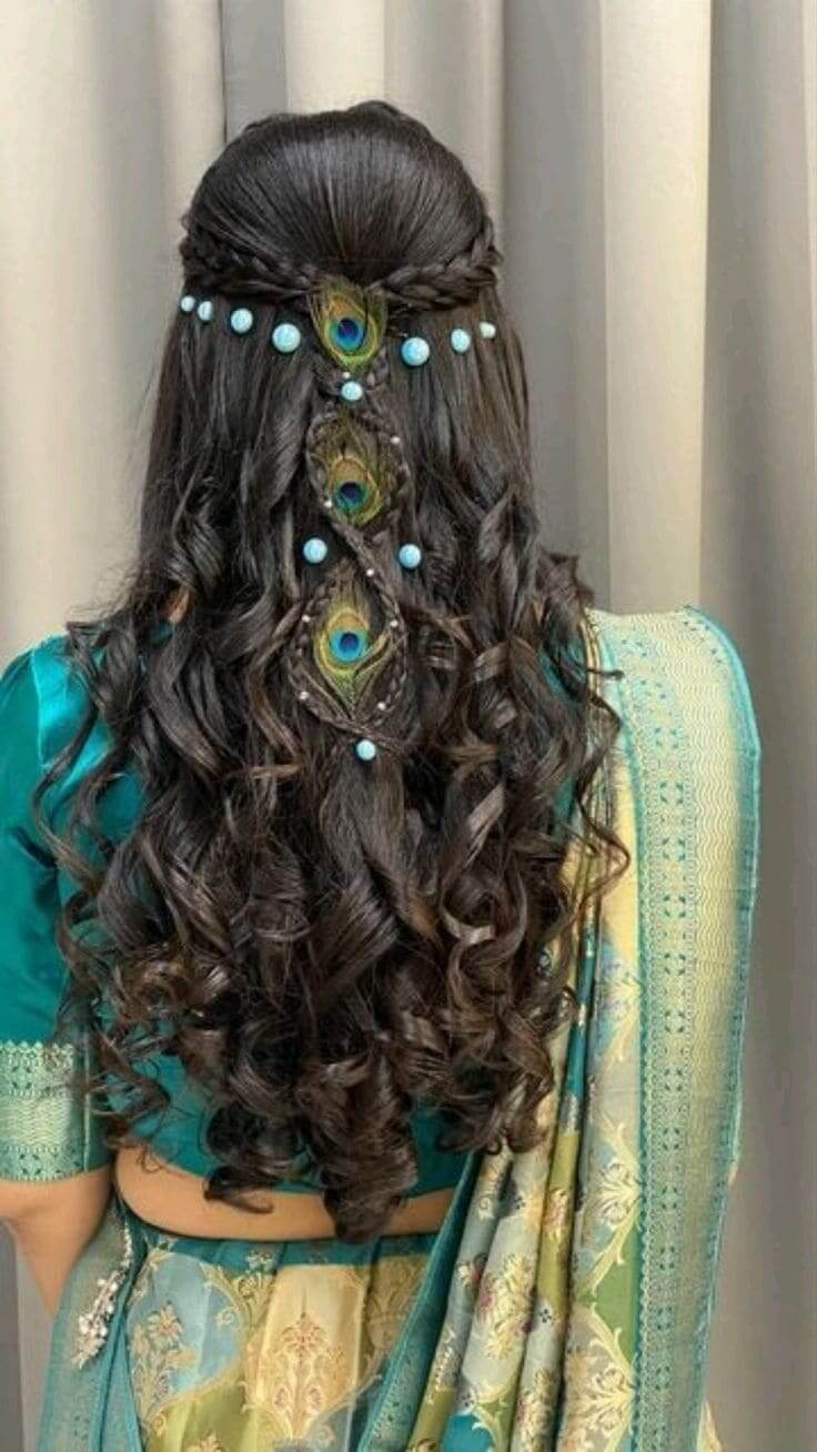 peacock feather hairstyle