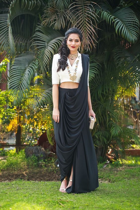 saree draping style modern
