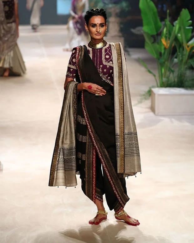 saree draping styles modern