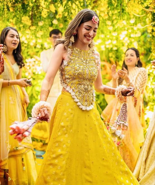 yellow Lehenga Set for brides